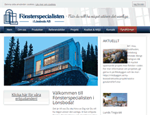 Tablet Screenshot of fonsterspecialisten.se